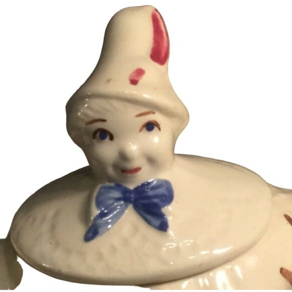 Shawnee Pottery TEAPOT USA  Tom the Piper's Son Pig Spout~1940's- vintage - Picture 2 of 10